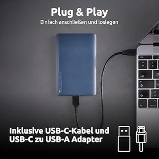 Intenso Memory Safe 2To Disque Dur Externe Portable 2.5" USB 3.2 Gen 1 pour PC et Mac + Ashampoo Backup Pro