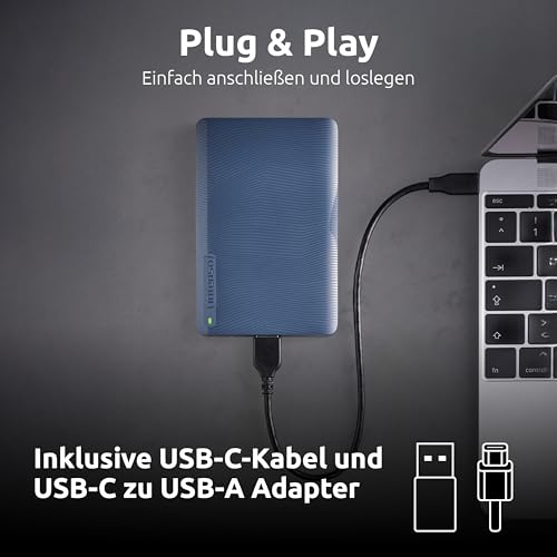 Intenso Memory Safe - Hard Disk Esterno Portatile, 2,5", Usb 3.2 Gen 1, Per Pc E Mac, Incluso Ashampoo Backup Pro - 3