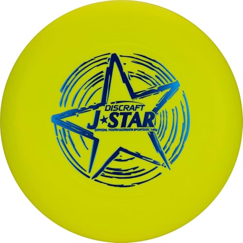 Discraft J-Star 145 Gram Sport Disc, for Youth Ultimate Frisbee Yellow