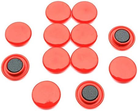 MAGNET Expert Ltd 30 x 8mm Medium Notice Board/Planning Magnets for Office and Fridge - White (Pack of 12)