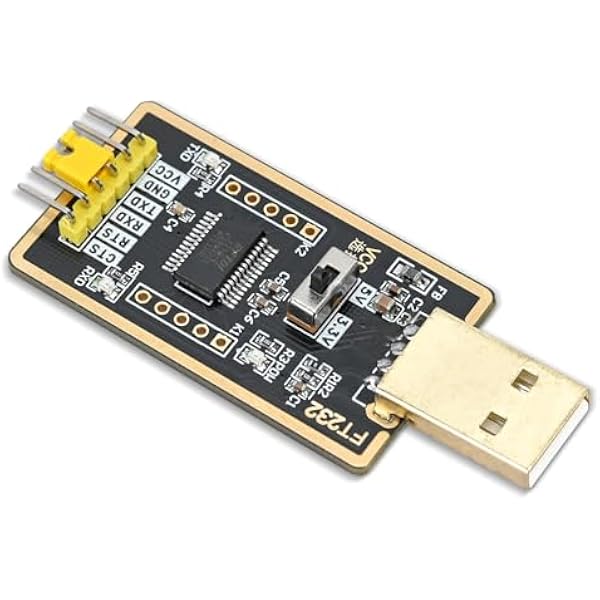 Podazz Konwerter USB na szeregowy, adapter USB na TTL z FT232R, kabel do pobrania Flash do projektów rozwojowych