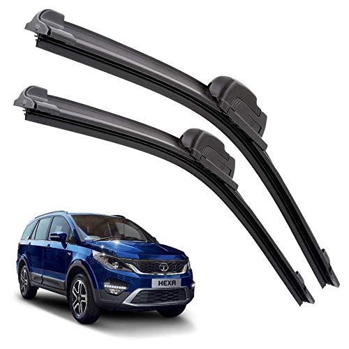 Image of Euro Care Windshield Car Wiper Blades Compatibility With TATA Hexa (Model : 2017-2020) - Set of 2Pc (D-26,P-26)