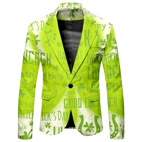 Veste Saint Patrick homme pour vacances tenue de fete vintage et decontractee de taille M
