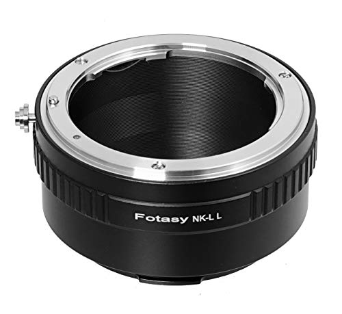 Fotasy Manual Nikon F Lens to Leica L Adapter, F-Mount Leica T SL Adapter, Nikon Panasonic S, Nikon F Sigma L, fits Leica SL2 SL TL2 TL Leica T & Panasonic Lumix S1 S1H S1R, Sigma fp