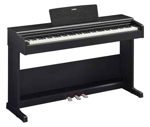 Image of Yamaha Arius Series 88-Key Weighted Action Upright Digital Piano for Beginner and Intermediate Players, Dynamic Response, Grand Piano Sound, 3-pedal Unit, Upright Design, Bench Included, Black YDP105B
