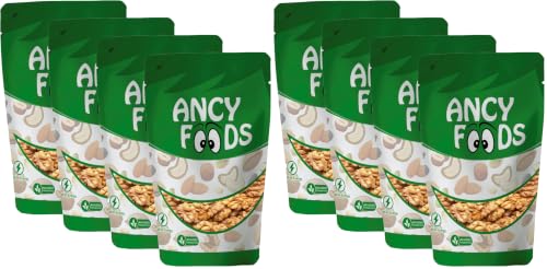 Image of Ancy Foods Dried Fruits Nuts And Seeds (Kashmiri Walnuts Kernels /Akhrot Giri, 800g (4x200g)) (Pack of 2)