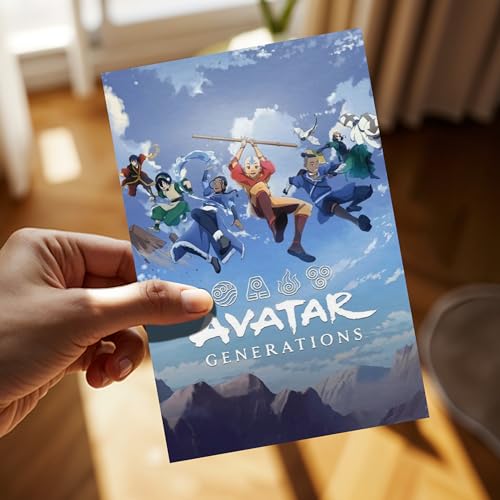 Image of The Last Airbender Posters Set of 54 - 4x6 Inch Cartoon Wall Art Prints | Elemental Characters & Iconic Moments | Aesthetic Room Decor & Wall Collage Kit