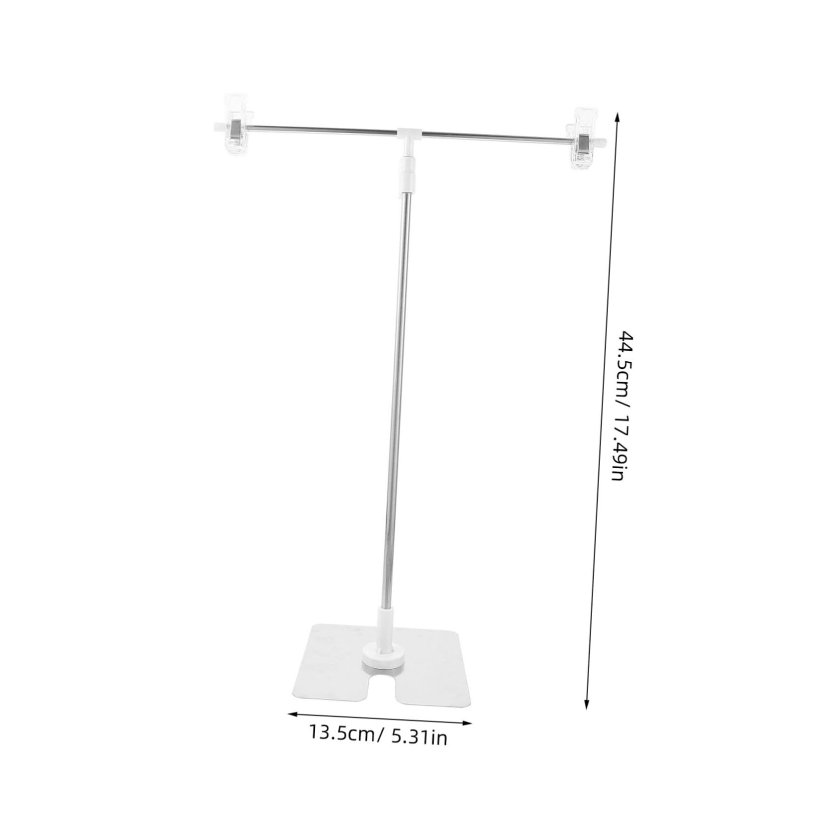 Soporte de Fondo de Mesa Mini Ajustable en Forma de T, Acero Inoxidable