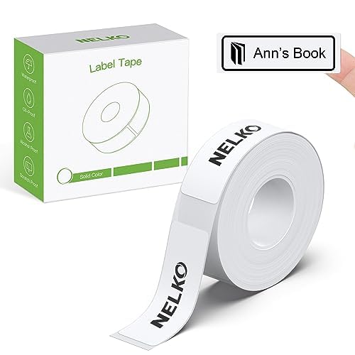 NELKO P21 Label Maker Tape, White
