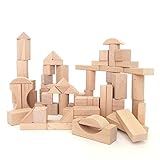 Made in Germany Ebert Baubeutel mit 70 Holzbausteine Erzgebirge