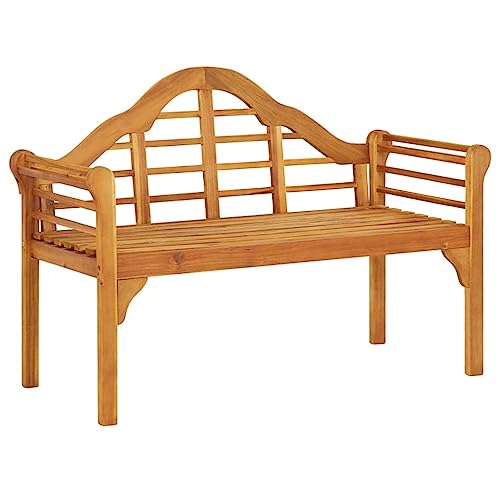 Banc de jardin en bois d'ébénisterie aux finitions soignées pour terrasse