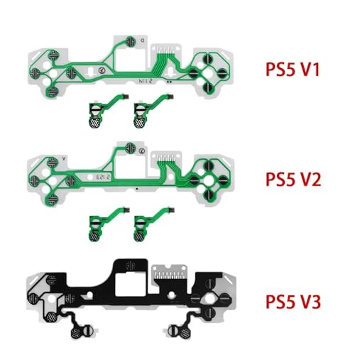 Image of PSS PS5 Controller BDM-010 BDM-020 BDM-030 Conductive Film Button Ribbon Circuit Keyboard Flex PCB Board Cable Accessory Replacement PS5 5 Controller V1.0 V2.0 V3.0 Flex Cable (BDM-030)
