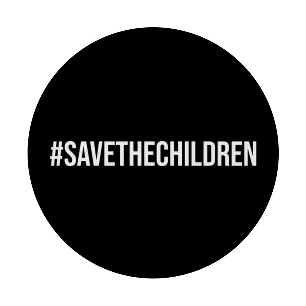 Save The Children Support Awareness Hashtag Freedom Sound PopSockets Swappable PopGrip, Black - Image 3