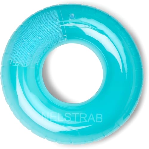 Image of Adult Swimming Ring Inflatable Pool Float, Multi Color, 30 inch