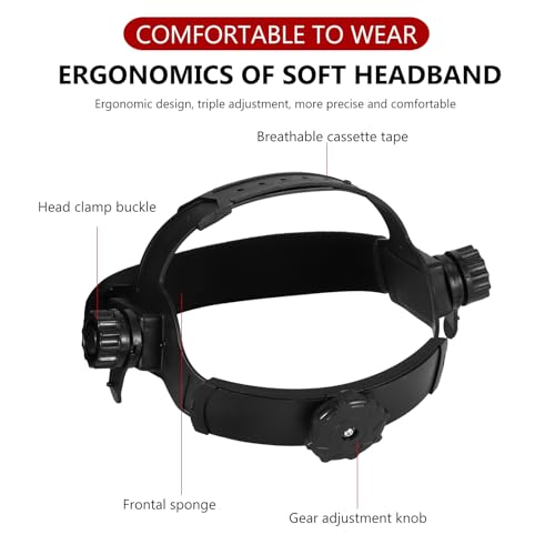 Schweißhelm Automatik, Solarbetriebene Schweißhelm mit Automatischer Verdunkelung,Verstellbarer und Bequemer Schweißmaske Schattierungsbereich 9–13,Geeignet für Wig,MIG,ARC,Schweißen（Blauer Blitz）