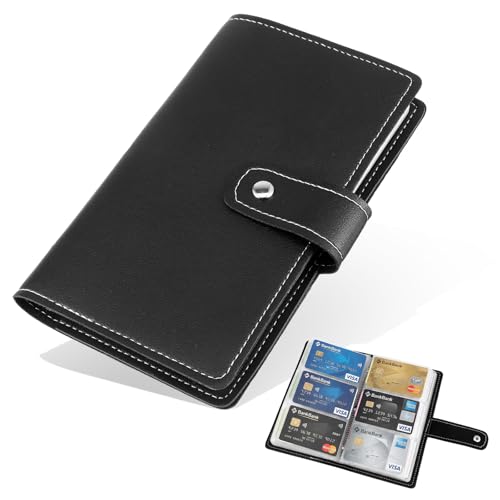 Yolev Credit Card Holder PU Leather Credit Card Organizer with