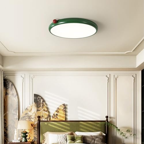 Lampe plafond LED dimmable de 3000K à 6500K avec télécommande métal vert - 6