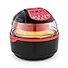 KLARSTEIN VitAir Turbo Hot Air Fryer • Reduced-Fat Frying, Baking, Grilling and Roasting • 9.6 qt Cooking Chamber • Rotisserie • 1400 Watts Halogen • Up to 450 F • Red