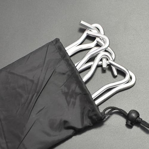 Estacas de hierro para tienda de campaña duraderas y picas de tierra para playa 4