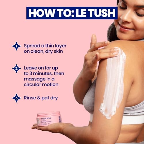Megababe Butt & Body Acne Mask - Le Tush | Clarifying, Exfoliating & Hydrating | 6.7 fl oz