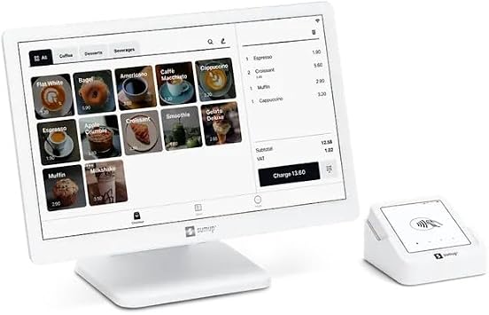 SumUp POS Lite and Solo Card Reader Bundle All-in-One Point of Sale System with 13" Touchscreen and Integrated Payment Processing