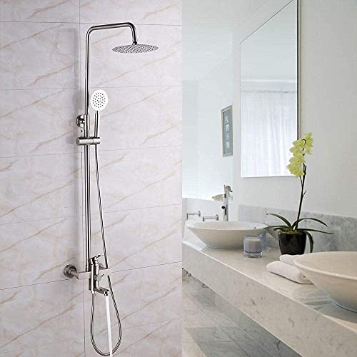 Robinet de douche anti-calcaire avec pommeau 8 pouces et douchette