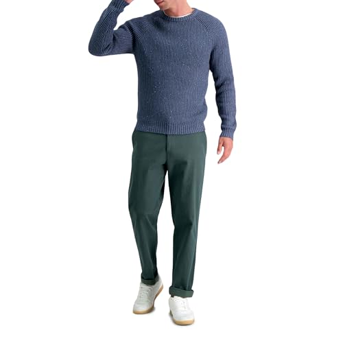 Haggar Mens Long Sleeve Raglan Crewneck Sweater3