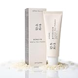 Korean Face Sunscreen SPF 50 Mineral Sunscreen with Rice & Probiotics, No White Cast, Lightweight, Fragrance-Free for Sensitive Skin, Nourishing Skin Protection and UV Def 1.7 oz