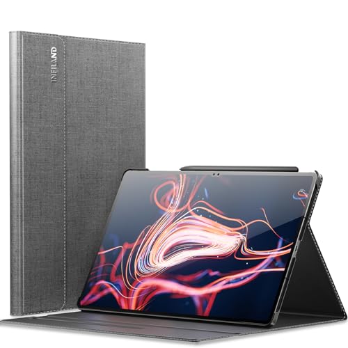 INFILAND Galaxy Tab S10 Ultra/S9 Ultra/S8 Ultra 14.6 Inch Case, Multi-Angle Stand Cover Compatible with Samsung Galaxy Tab S10 Ultra/S9 Ultra/S8 Ultra Tablet [Auto Wake/Sleep], Gray