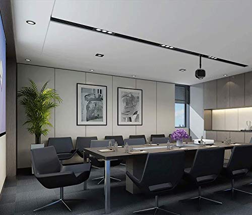 Coolux Wall Ceiling Mount Hanger 360°Rotatable Head With Extendable Length 11.4 Inch To 16.1 Inch / 11 Lbs Load Mounting Bracket For Projector Camera (Black) #TOP6