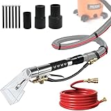 Happy Tree Universal Fit All Brands' Shop Vac Extractor Hose Kit Adapter Wet-dry Extraction Accessory for Upholstery & Carpet Cleaning Auto Detailing Wet Vaccum Accessories with 25 Feet Water Hose