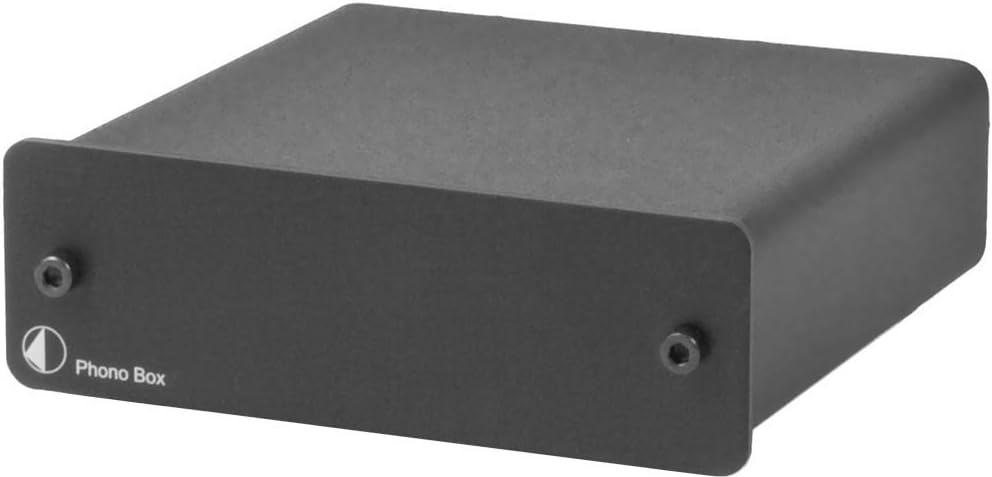 Project Audio Phono Box DC 2Channel MM/MC Phono Preamp with Line Output (Black)