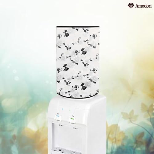 Image of Multicolor 20 Litre Water Dispenser Bottle Cover | Waterproof & Dustproof PVC Fabric | Reusable Protective Cover for 20L Water Can (floral-20)