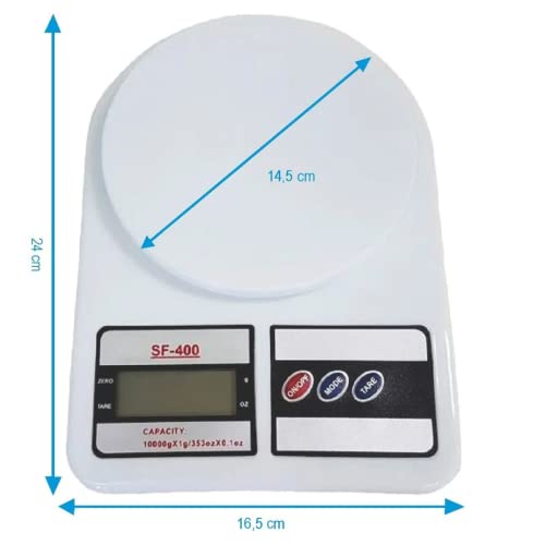 Balança de Cozinha Para Casa UTIMAIS+, Para Pesar Alimentos e Comida Fitness de Alta Capacidade até