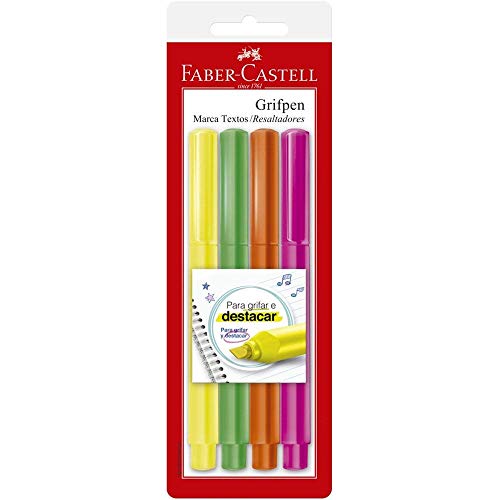 Caneta, Faber-Castell, MT/ESZF, Multicor, pacote de 4