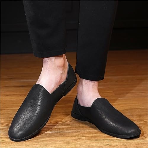 Loafers for Men Faux Leather Loafer Shoes Lightweight Anti-Slip Resistant Prom Walking Slip On2