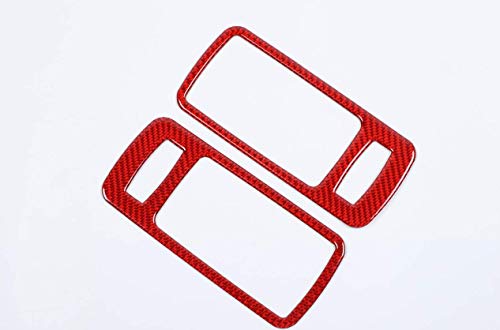 Highitem Red Soft Carbon Fiber Full Set Interior Decoration Cover Trim Kit For Ford Mustang 2009-2013 (Inner Door Handle Frame Trim) #TOP7