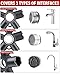 10-in-1 Faucet Aerator Removal Tool Kit, Aerato Key For Sink Faucet for Threaded and Housed Aerateors,Fits M16.5 M18.5 M21.5 M22 M24 M28 TT TF STD TJ Sizes, Faucet Tool for Home Repair and Plumbing