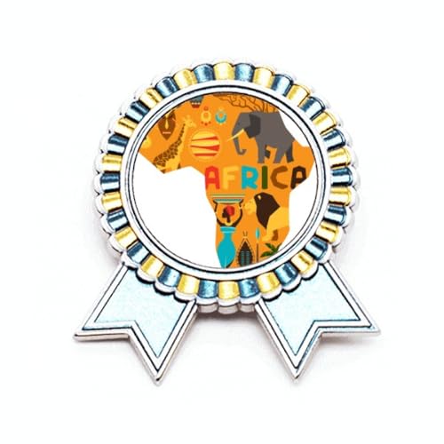 Broche Afrique en métal pour sublimer vos vestes au quotidien