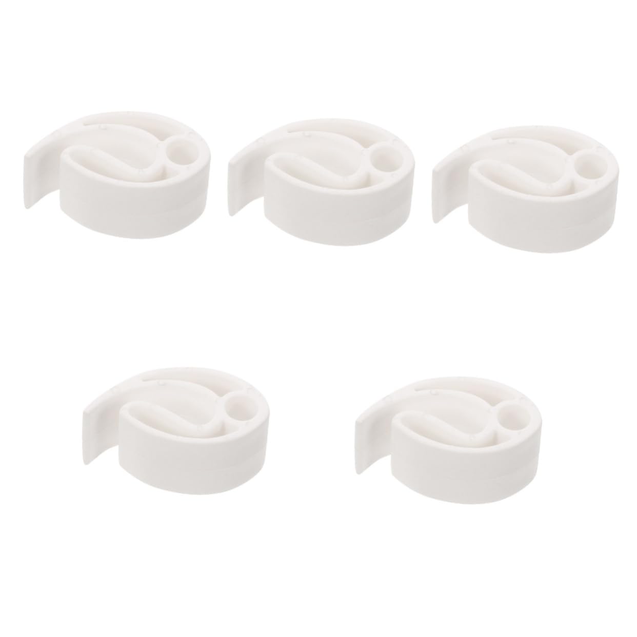 GOOHOCHY 5pcs Disc Clamp Portable Flying Disc Holder Plastic Clip for Compact Flying Lightweight Plate Holder Outdoor Toys