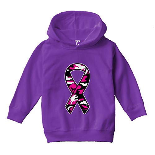 Tcombo Camoflauge Pink Ribbon - Breast Cancer Toddler/Youth Fleece Hoodie