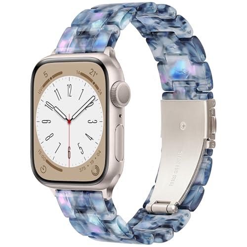 Melyis Lightweight Resin Band Compatible with Apple Watch Bands for women 42mm(Series 11 10) 41mm...