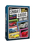 SMART CARDS Cars Card Games - Matching Pairs, Snap, Trumps, Rummy, Happy Families (8 Games To Play) | Age 5+, 1-8 Players | Fun Family Travel Card Games and Gifts for Adults & Kids, Boys & Girls