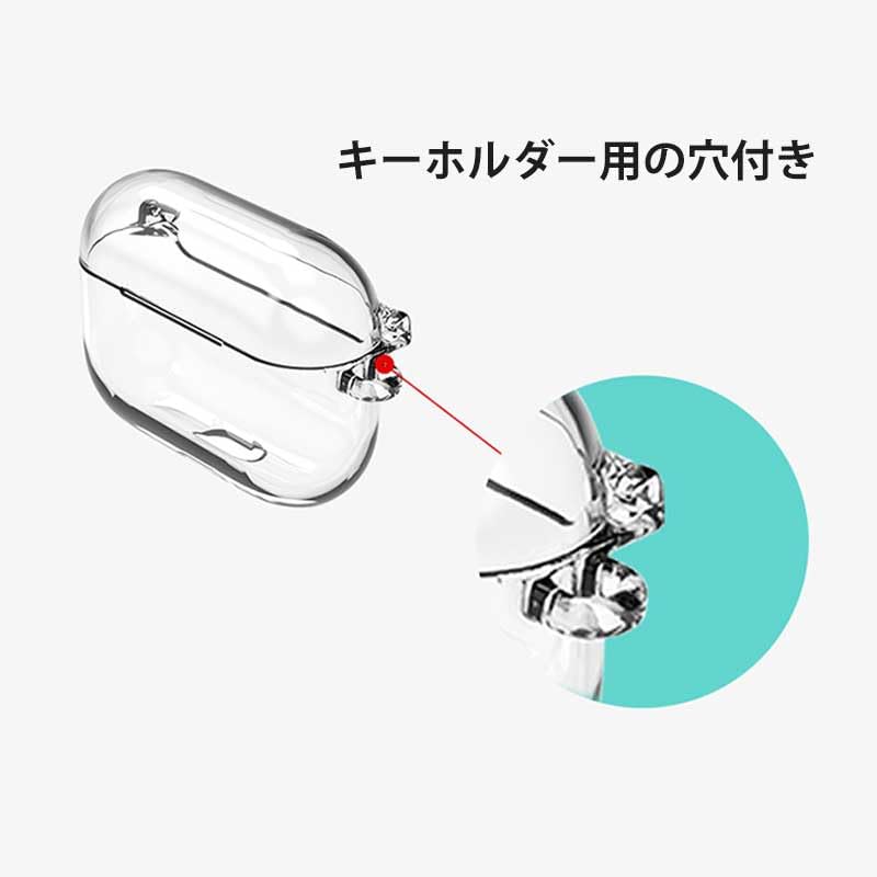 Amazon | AirPods ケース クリア 透明 無地 ハードケース バンパー 1