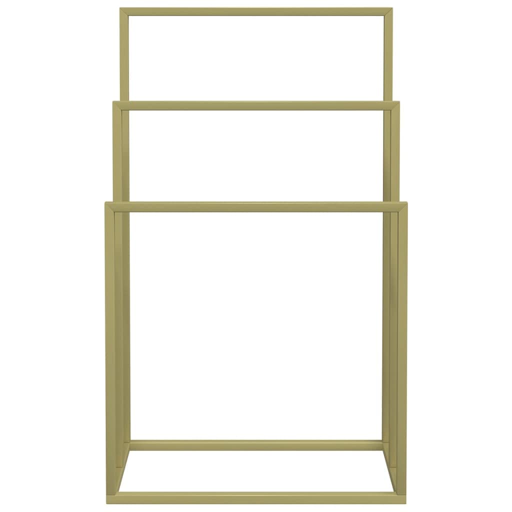Home & Garden Porte-serviettes sur pied Doré 48 x 24 x 79 cm