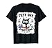 Test Day Funny Stressed Cat Teacher Student Kids Testing Day T-Shirt