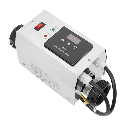 Kanbihao 3KW Calentador eléctrico para piscinas Bomba de calor Intercambiador de calor para piscina Termostato de piscina Cortador de buceo para piscinas Piscinas de spa Bañeras