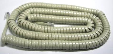 Great Lakes Communications Handset Cord 25 Ft Ash for Nortel, M-Series, NEC D-Term, Classic Siemens/Rolm and More