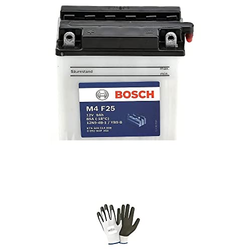 DESCRIZIONE E CARATTERISTICHE PRODOTTO: -BOSCH M4F250 -BATTERIA BOSCH YB9-B -12 VOLT - CAPACITA’ 9 Ah AMPERE -80A -intensità di scarica a -18°C EN: 80 A -polarità: SX (1) -dimensioni (L x P x A): 136 x 76 x 134 mm -BATTERIE PRONTE PER L’UTILIZZO -NEL TITOLO INDICHIAMO IL MODELLO SPECIFICO PER LA TUA MOTO O PER IL TUO SCOOTER!! - OMAGGIO GUANTI DA LAVORO