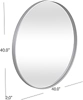 Vista 6 de Espejo de pared Portia en metal plateado